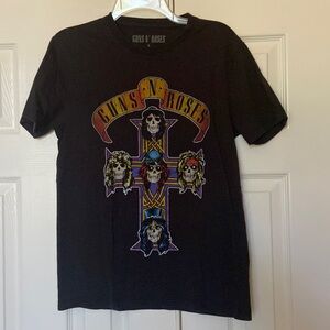Guns N’ Roses Skull Cross Black Shirt